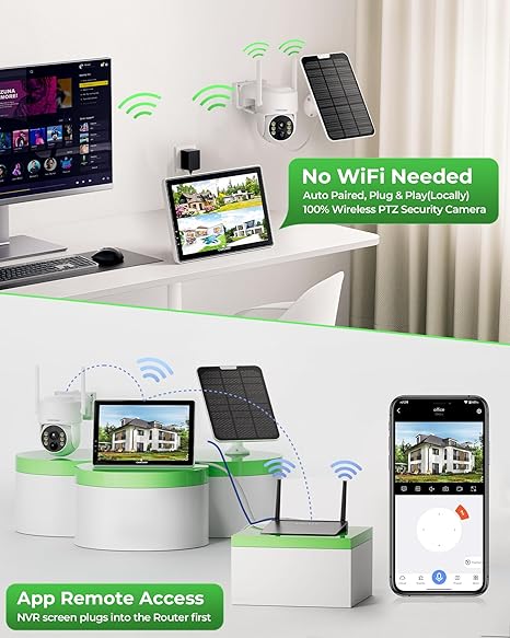 Solar Security Camera System 10CH